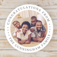 Felicitaciones Classic Simple Family Photo