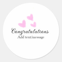 Felicitaciones de graduación corazón rosa acuarela