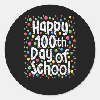 Pegatina Redonda Feliz 100° Día De La Juventud De Profesores Estudi