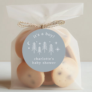 Pegatina Redonda Feliz Camper es un chico