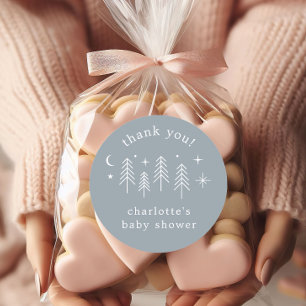 Pegatina Redonda Feliz Camper Gracias