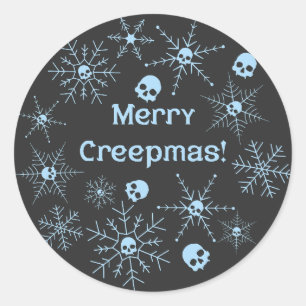Pegatina Redonda ¡Feliz Creepmas!