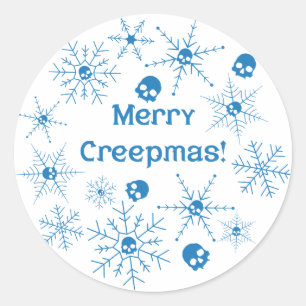 Pegatina Redonda ¡Feliz Creepmas!