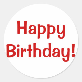 Pegatina Redonda ¡Feliz cumpleaños!