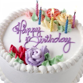 Pegatina Redonda Feliz cumpleaños