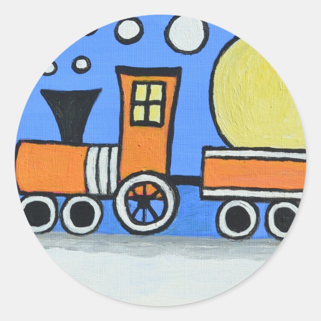 Pegatina Redonda Feliz cumpleaños (Anverso)