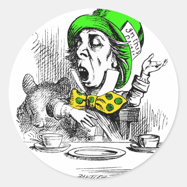 Pegatina Redonda Feliz cumpleaños (Anverso)