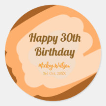 Feliz cumpleaños 30 rústico madera Halloween otoño