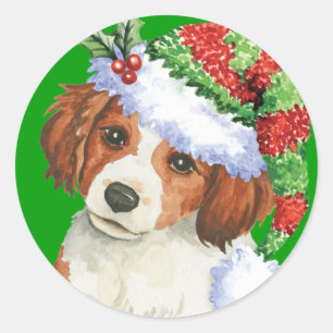 Pegatina Redonda Feliz cumpleaños Kooikerhondje
