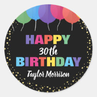 Feliz cumpleaños Personalizado Año nombre globos c