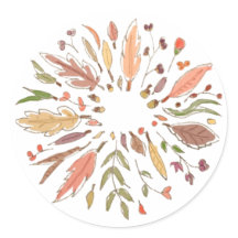 Feliz Día de Acción de Gracias Círculo de Otoño