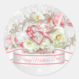 Pegatina Redonda Feliz Día de la Madre 2