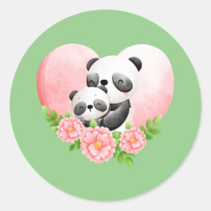 Pegatina Redonda Feliz Día De La Madre A La Mejor Madre