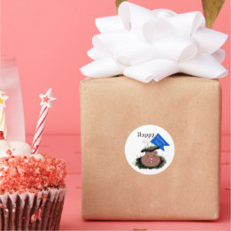 Pegatina Redonda Feliz Día de la Marmota