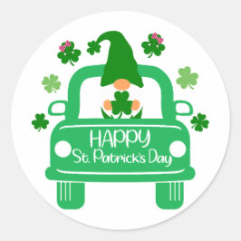 Pegatina Redonda Feliz Día de San Patricio - Celebración con el Che