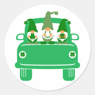 Pegatina Redonda Feliz Día de San Patricio - Celebrar el Araña Irla