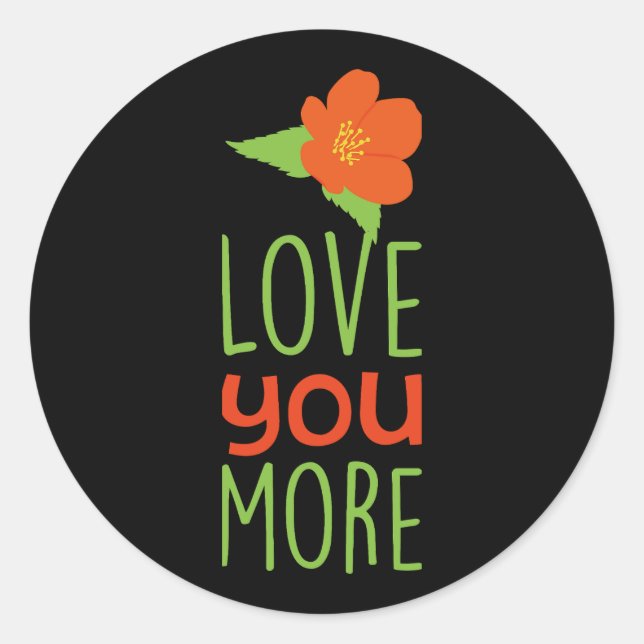 Pegatina Redonda Feliz Día de San Valentín Elegante Script Hearts T (Anverso)