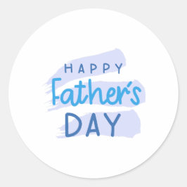 Pegatina Redonda Feliz Día del Padre