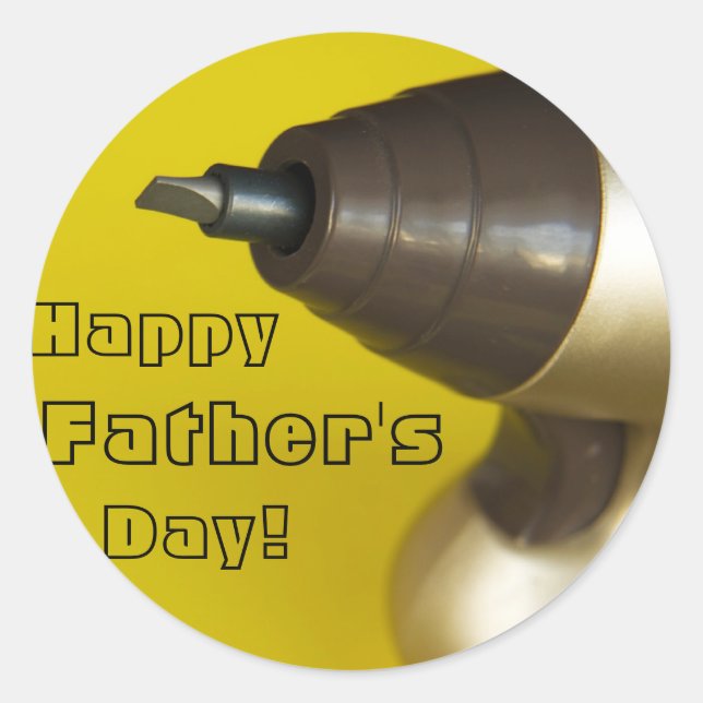 Pegatina Redonda ¡Feliz Día del Padre! (Anverso)
