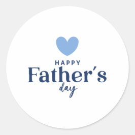 Pegatina Redonda Feliz Día del Padre