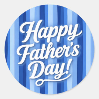 Pegatina Redonda Feliz Día del Padre
