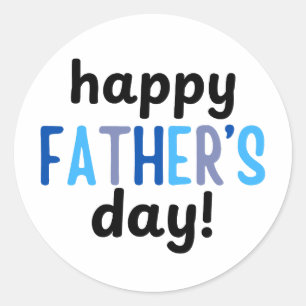 Pegatina Redonda feliz día del padre