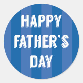 Pegatina Redonda Feliz Día del Padre