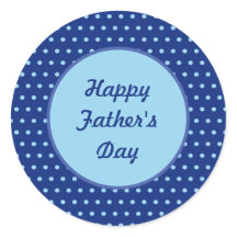 Feliz Día del Padre a los Pegatinas de la ronda de