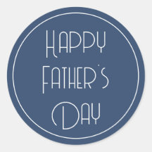 Feliz Día del Padre Simple Azul