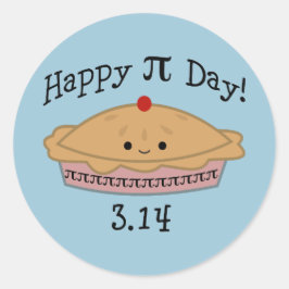 Pegatina Redonda ¡Feliz Día Del Pi!