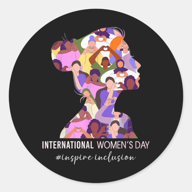 Pegatina Redonda Feliz Día del Presidente para hombres y mujeres (Anverso)