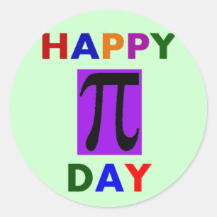 PEGATINA REDONDA FELIZ DÍA PI