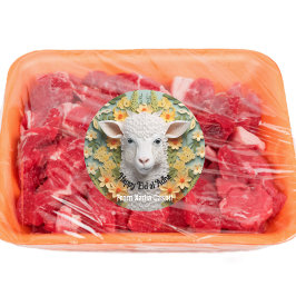 Pegatina Redonda Feliz Eid al Adha personalizado