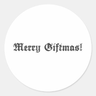 Pegatina Redonda ¡Feliz Giftmas!