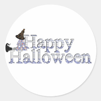 Pegatina Redonda Feliz Halloween