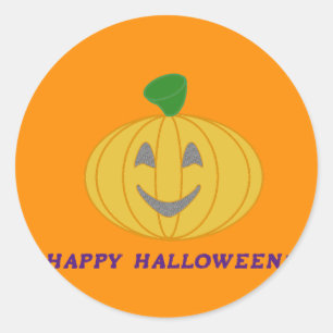 Pegatina Redonda Feliz Halloween