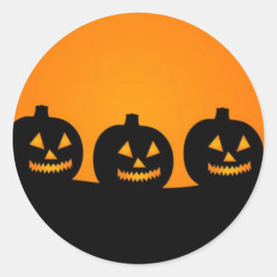 Pegatina Redonda Feliz Halloween