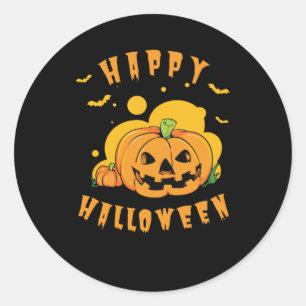 Pegatina Redonda Feliz Halloween