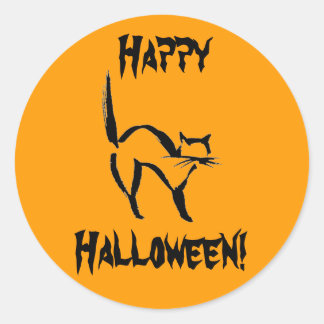 Pegatina Redonda ¡Feliz Halloween!