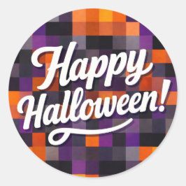 Pegatina Redonda Feliz Halloween