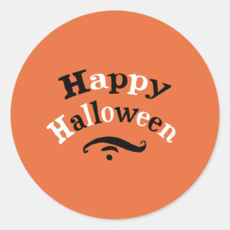 Pegatina Redonda Feliz Halloween