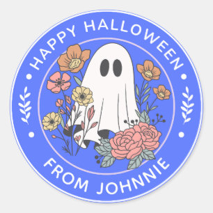 Pegatina Redonda Feliz Halloween