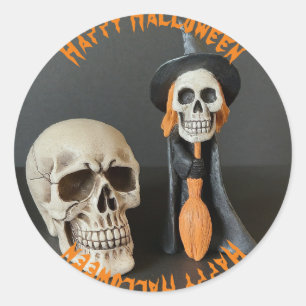 Pegatina Redonda Feliz Halloween