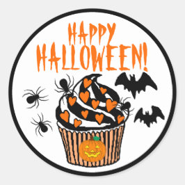 Pegatina Redonda Feliz Halloween