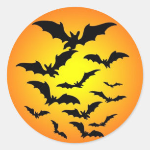 Pegatina Redonda Feliz Halloween