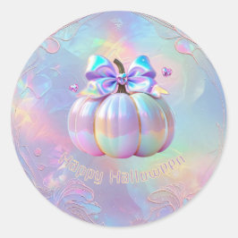 Pegatina Redonda Feliz Halloween