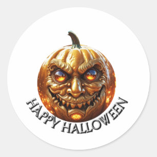 Pegatina Redonda Feliz Halloween