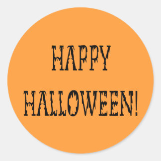 Pegatina Redonda Feliz Halloween Deadworld Textos