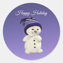 Feliz hombre de nieve, feriado