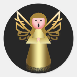 Pegatina Redonda Feliz Navidad